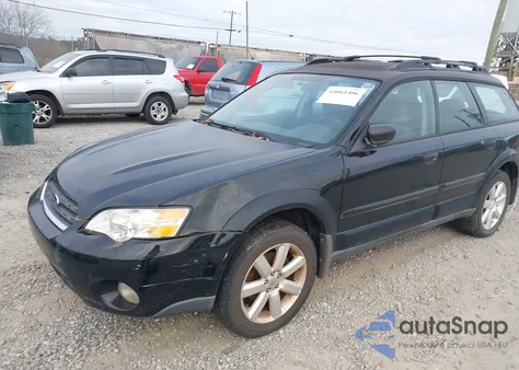 2006 Subaru Outback 2.5I z USA, uszkodzony, nr VIN 4S4BP61C766328405